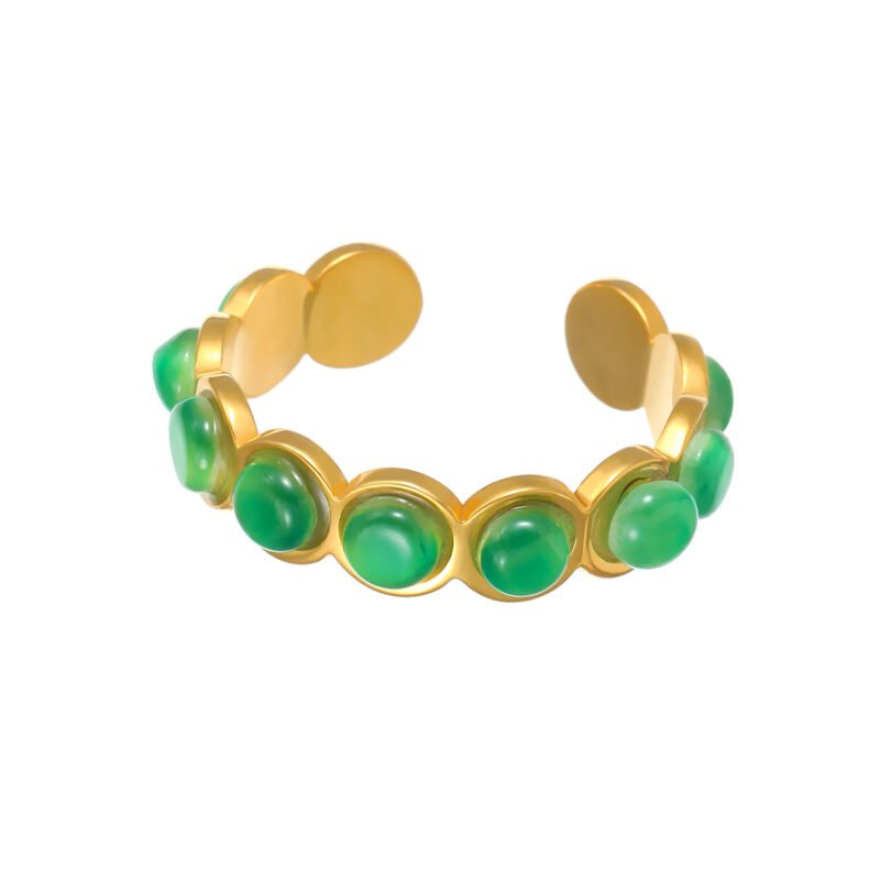 Jade Bubble Open Ring