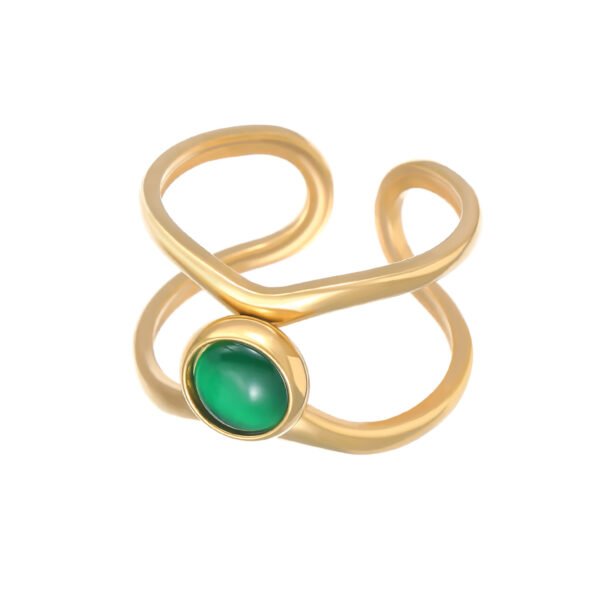 Jade Wave Open Ring