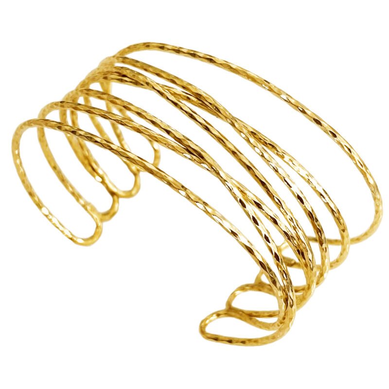 Multi-Wire Gold Cuff