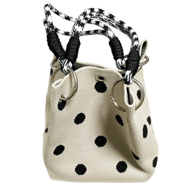 Polka Dot Mini Bucket Bag