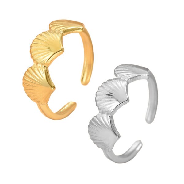 Scallop Shell Adjustable Ring