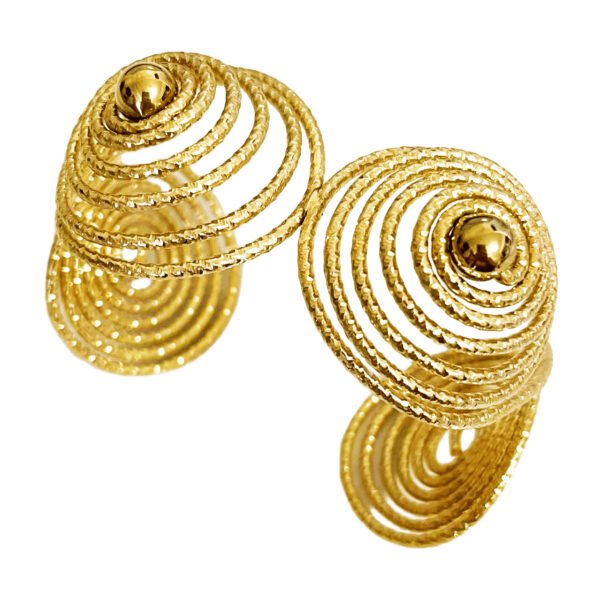 Spiral Hammered Cuff
