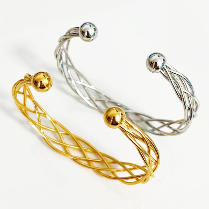 Twisted Wire Cuff Bangle