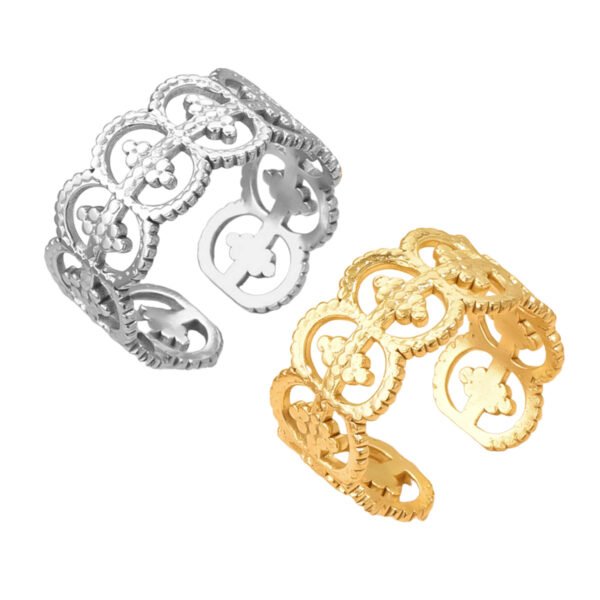 Vintage Lace Filigree Open Ring