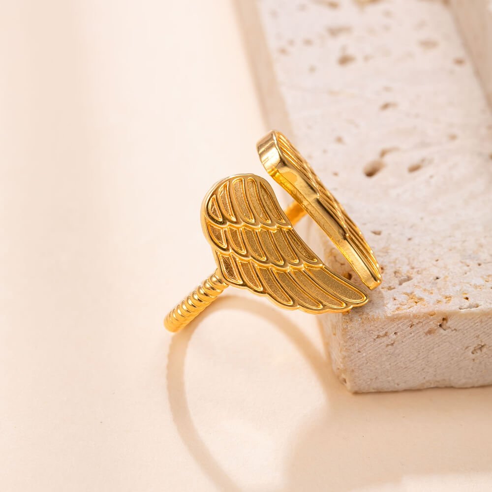 Angel Wings Open Ring - Image 4