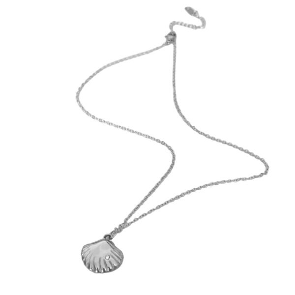 Crystal Shell Pendant Necklace