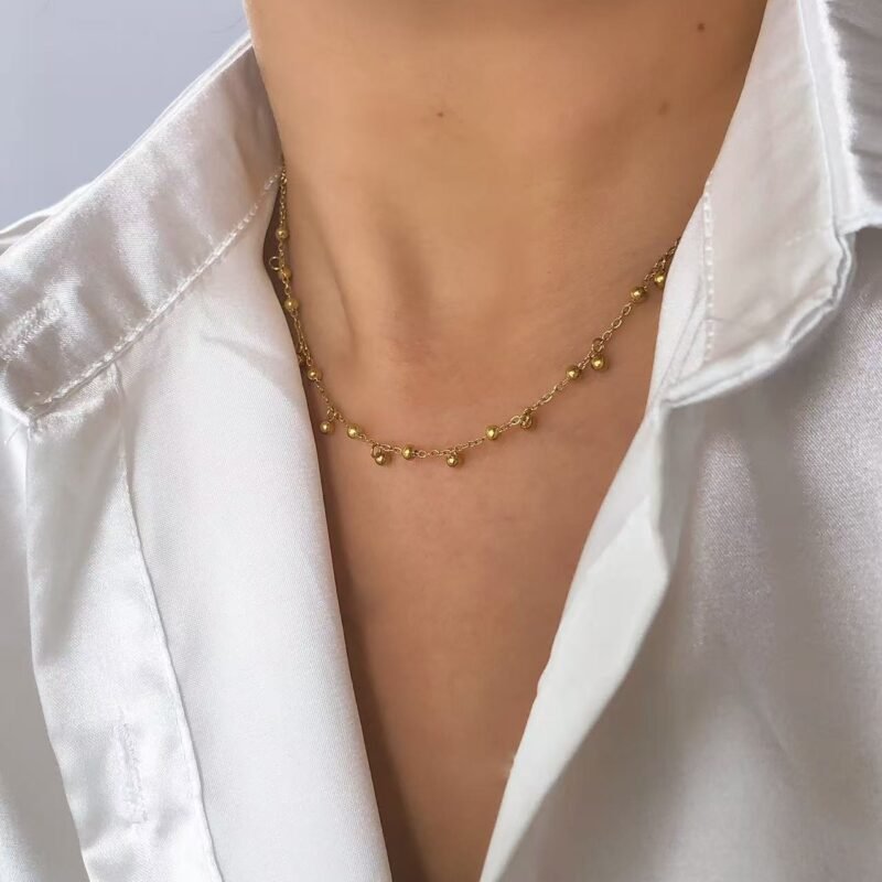 Dainty Ball Charm Necklace