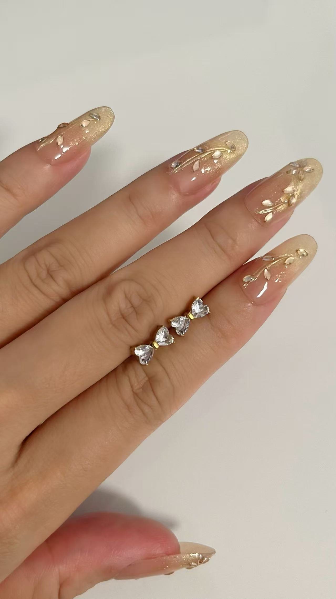 Dainty Bow CZ Stud Earrings - Image 2