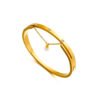 Dangling Pearl Crystal Bangle