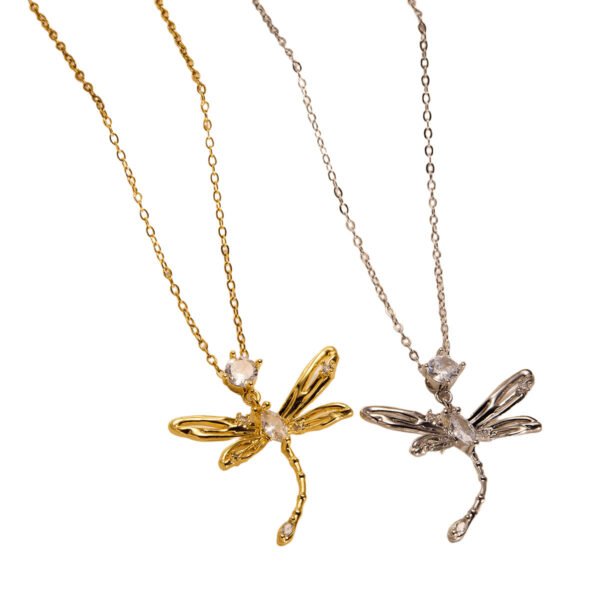 Dragonfly CZ Pendant Necklace