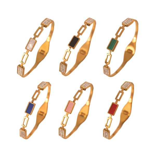 Geometric Link Bangle