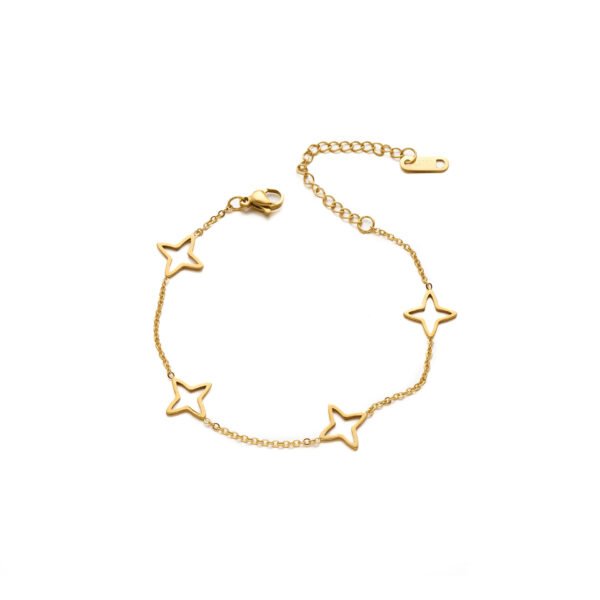Gold Star Chain Bracelet