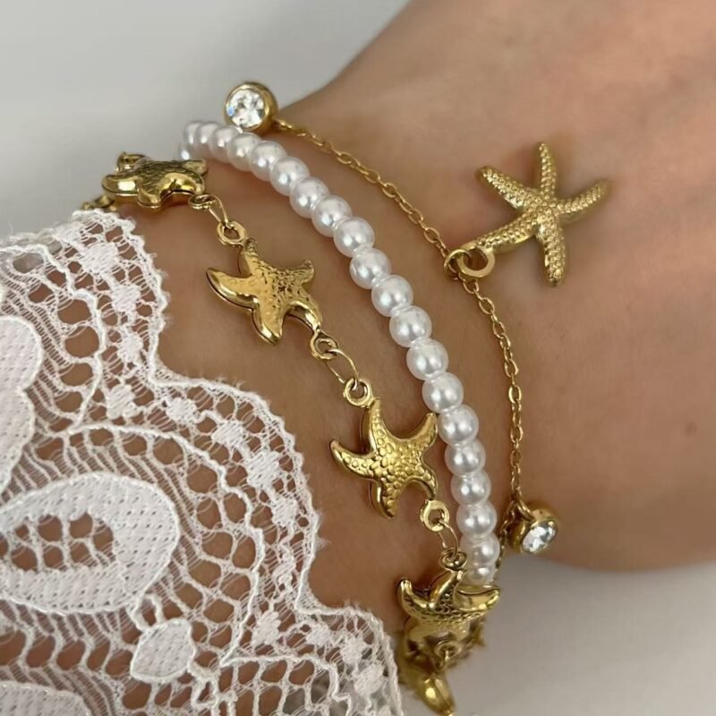 Gold Starfish Bracelet