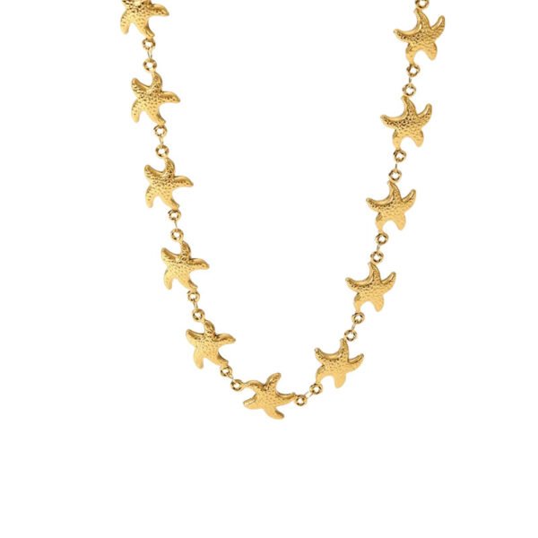 Gold Starfish Chain Necklace