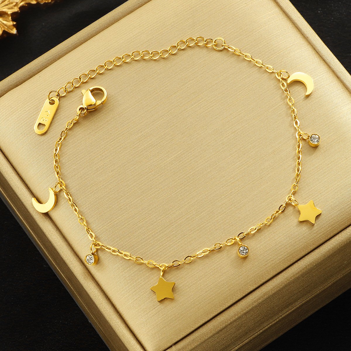 Moon & Star Charm Bracelet - Image 3