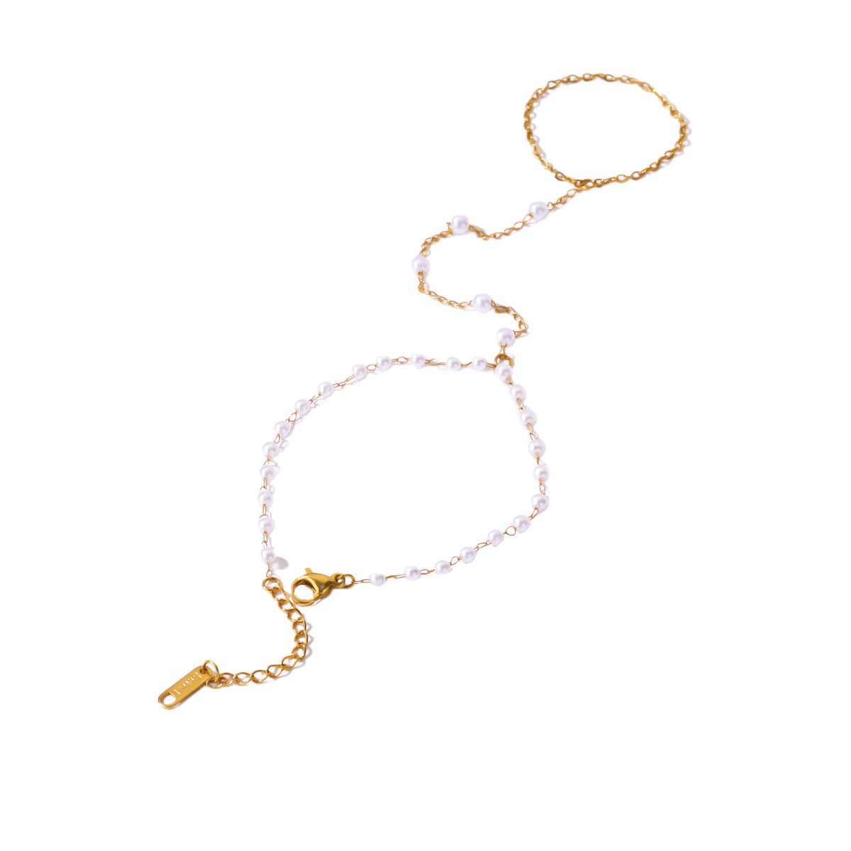 Pearl Hand Chain Bracelet