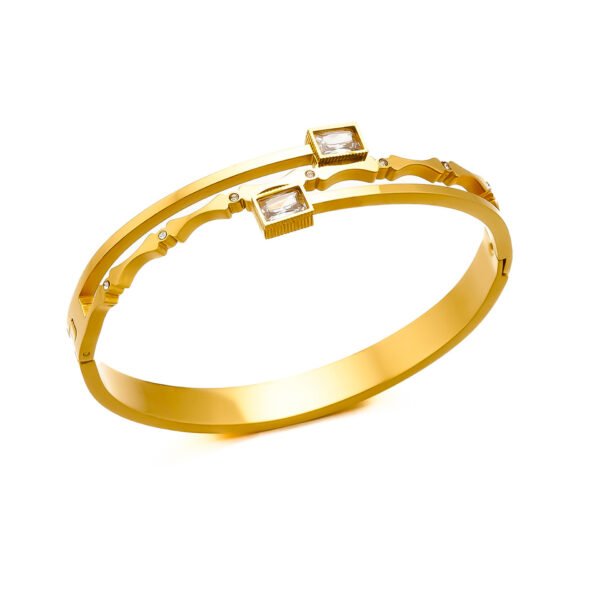 Square Crystal Meteor Bangle