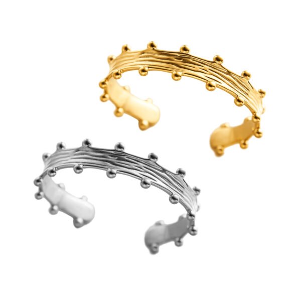 Studded Wire Cuff Bracelet