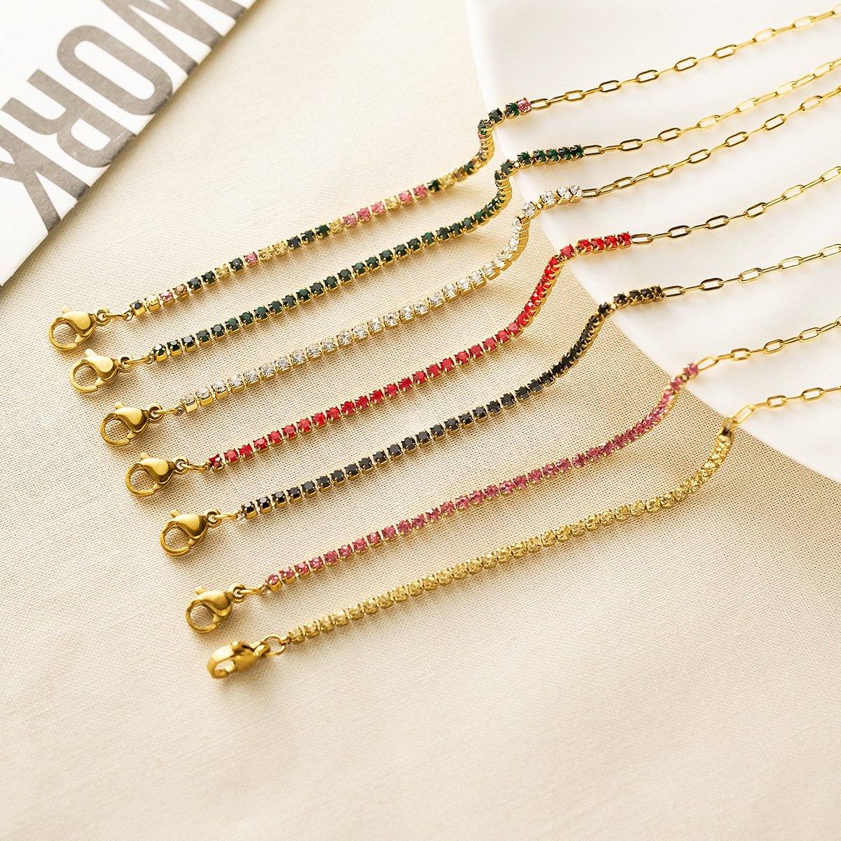 Tennis Chain Link Bracelet - Image 4