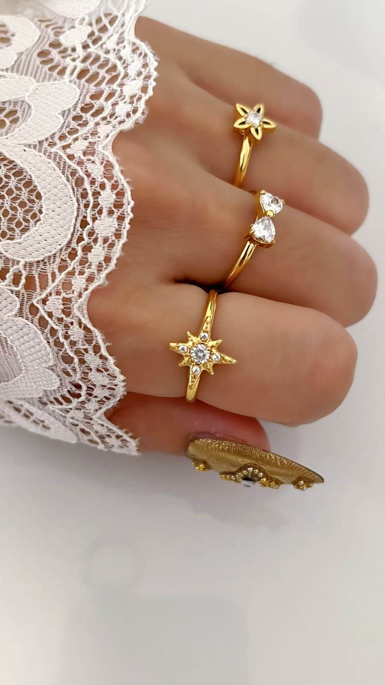 Celestial Zircon Star Ring - Image 3