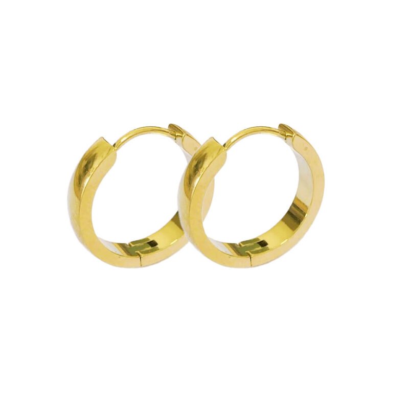 Classic Gold Huggie Hoop Earrings