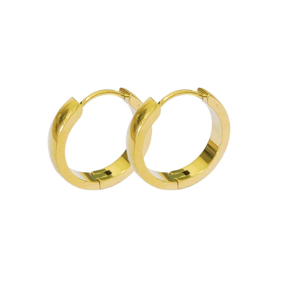 Classic Gold Huggie Hoop Earrings