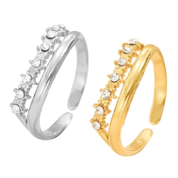 Crystal Bar Zircon Cuff