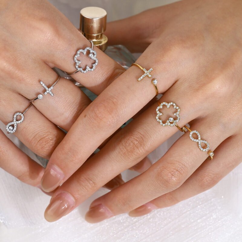 Dainty Zircon Stackable Ring Set