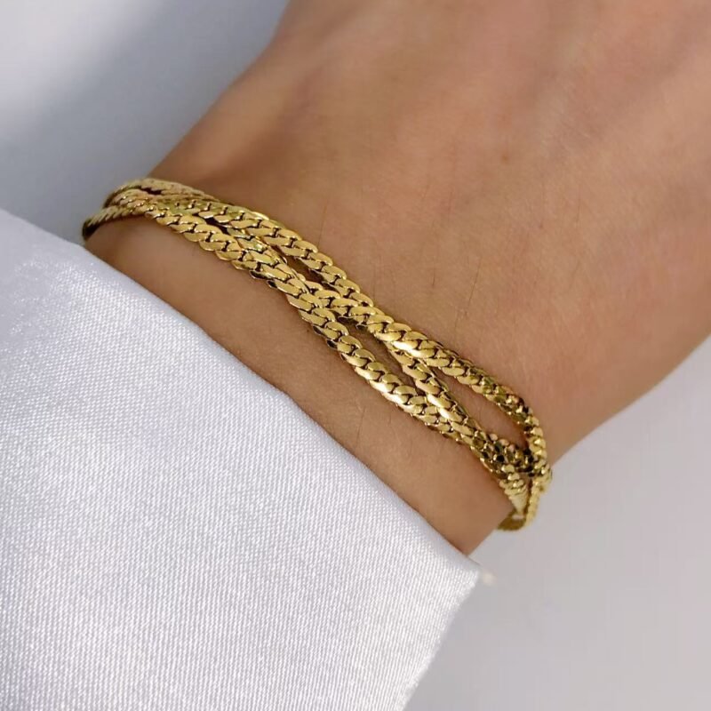 Golden Twist Bracelet