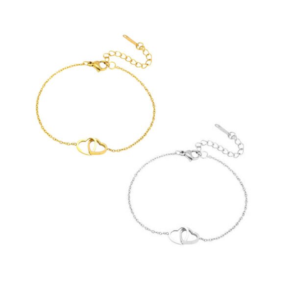 Interlocked Hearts Bracelet