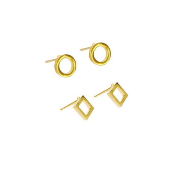 Minimalist Geometric Stud Earrings
