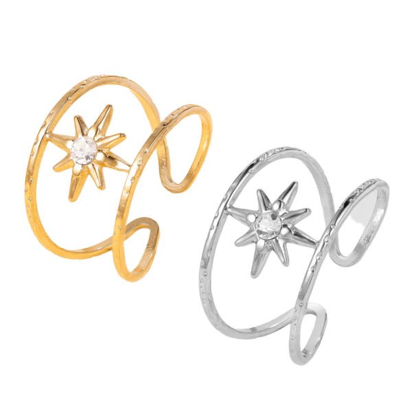 Radiant Sunburst Zircon Cuff