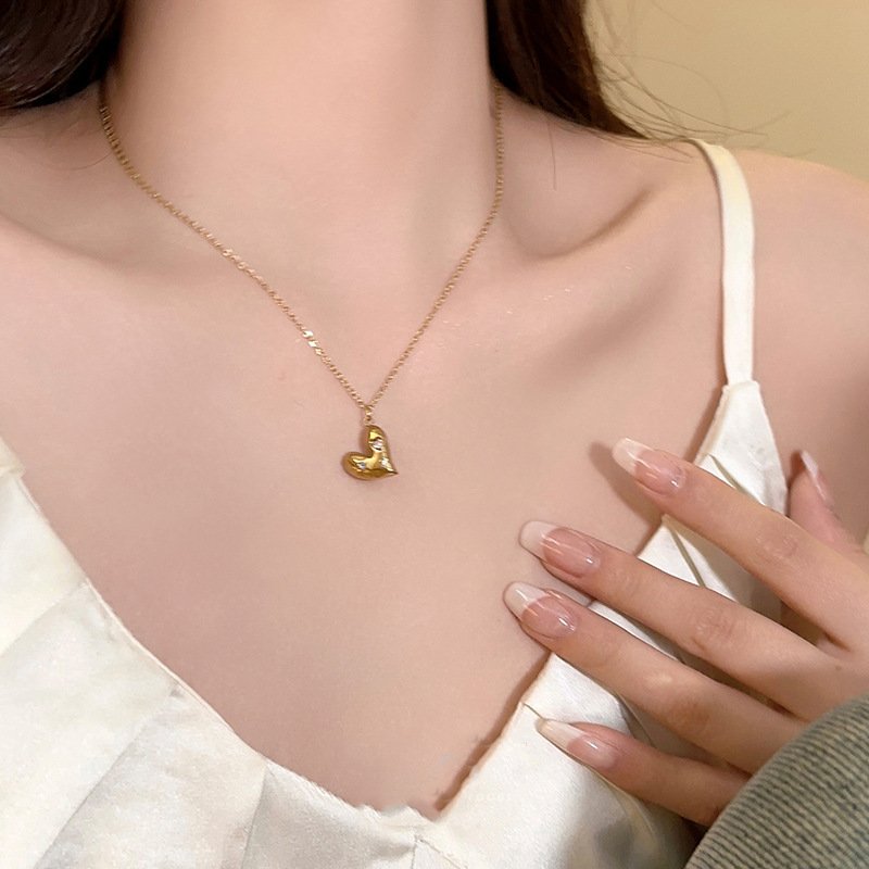 Rainbow CZ Heart Locket Necklace - Image 3