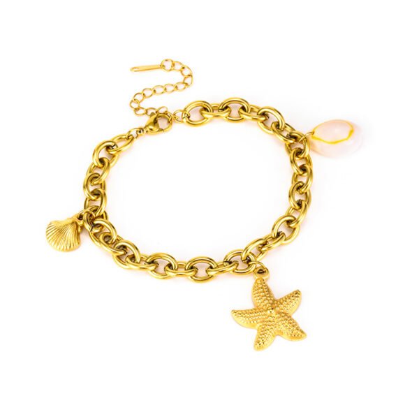 Seashell Star Charm Bracelet