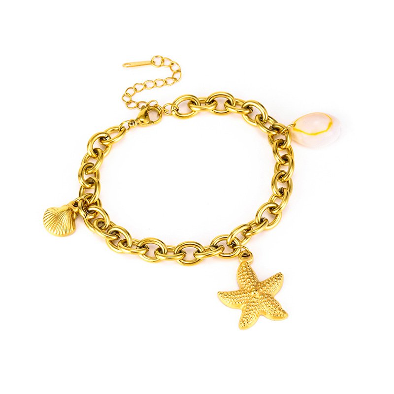 Seashell Star Charm Bracelet