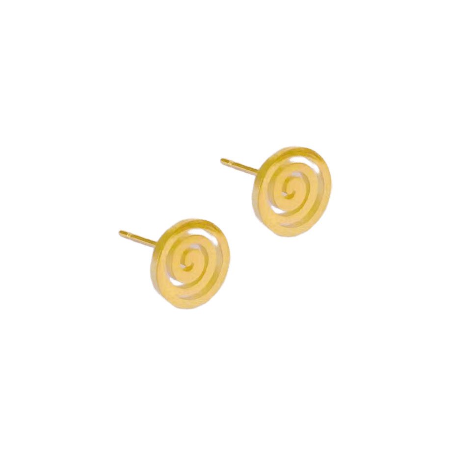 Spiral Stud Earrings