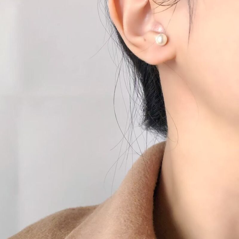 Tiny Pearl Stud Earrings