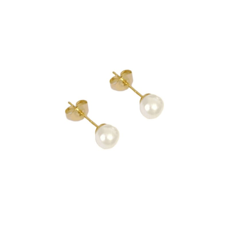 Tiny Pearl Stud Earrings
