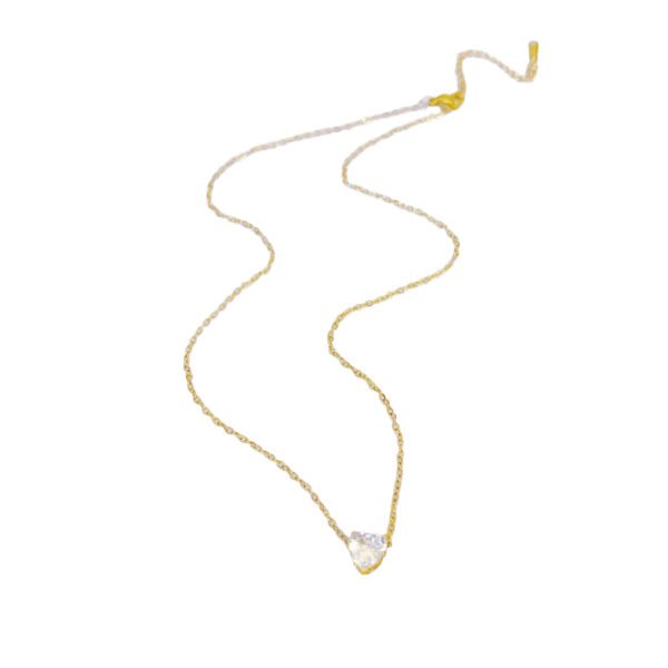 2 Carat Heart Solitaire Necklace