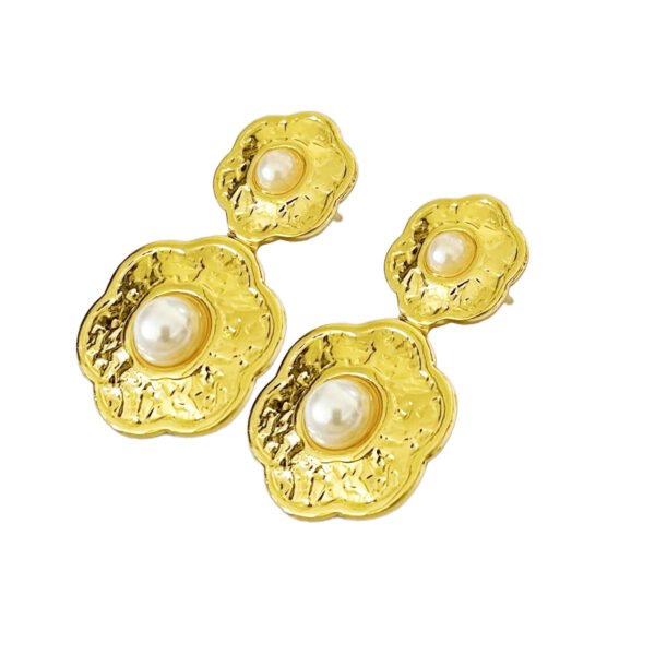 Eternal Bloom Pearl Stud Earrings