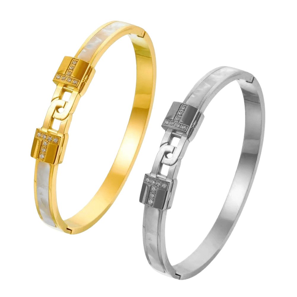 Lumina Pearl Duo-Lock Bangle