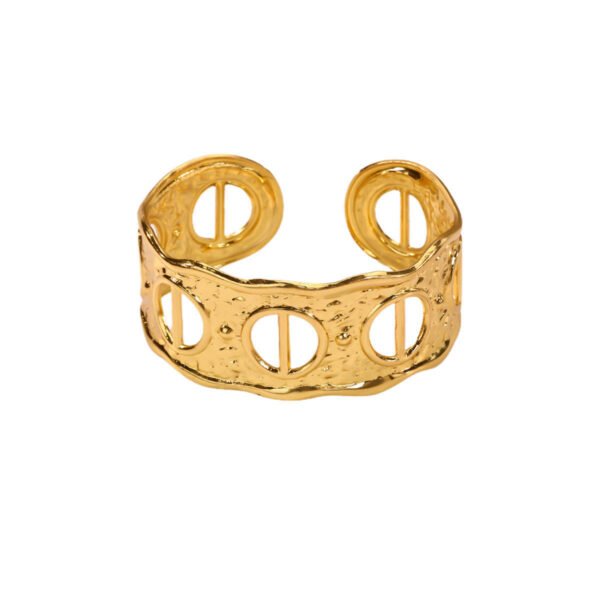 Organic Cutout Statement Cuff Bracelet