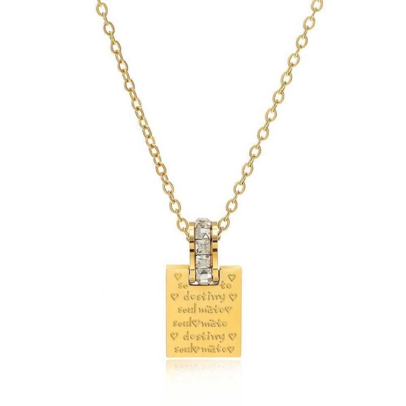 Secret Love Letter Zircon Necklace