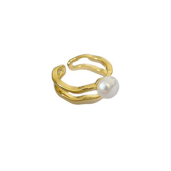 Serene Wave Pearl Cuff