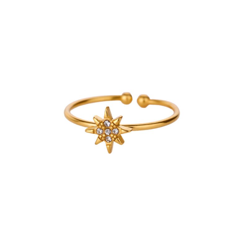 Stellar Flare Zircon Sunburst Cuff