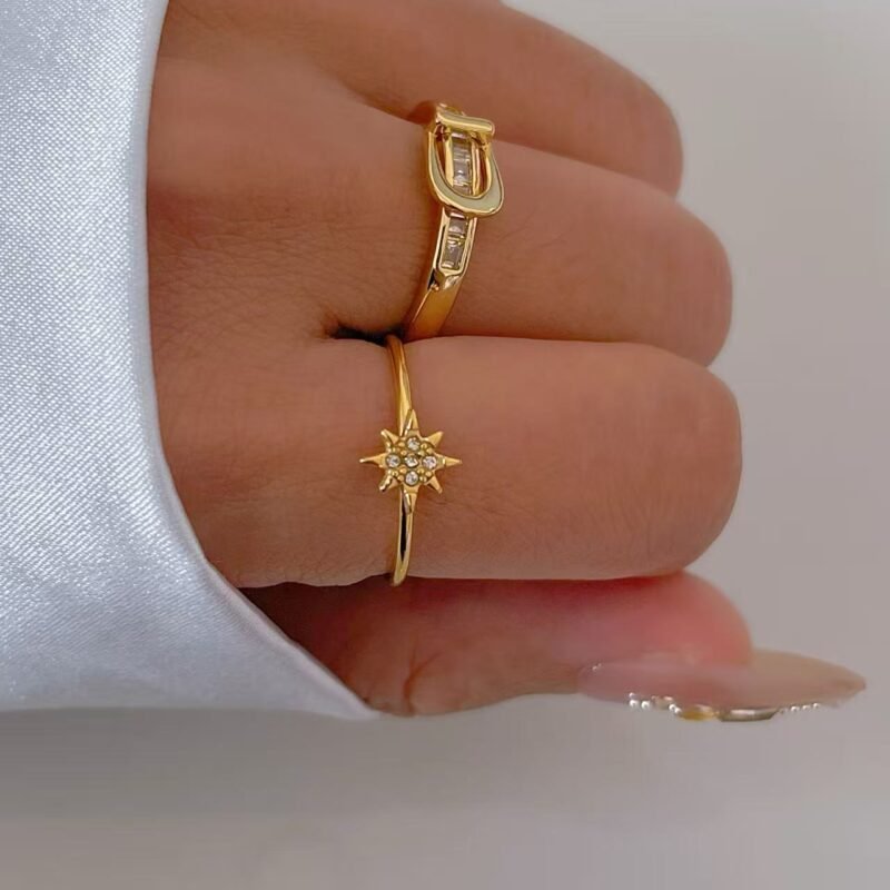 Stellar Flare Zircon Sunburst Cuff