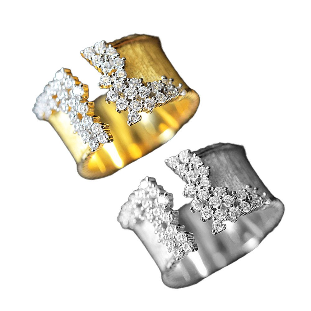 Aurora Pavé Wide Ring