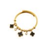 Black Clover Charm Cable Bangle