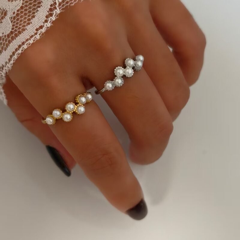 Blossom Pearl Arc Ring
