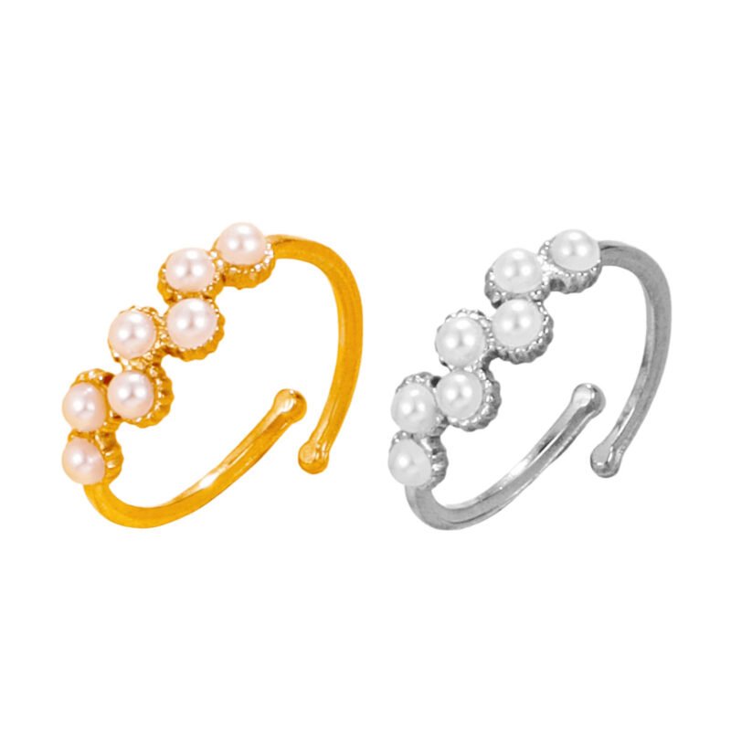 Blossom Pearl Arc Ring